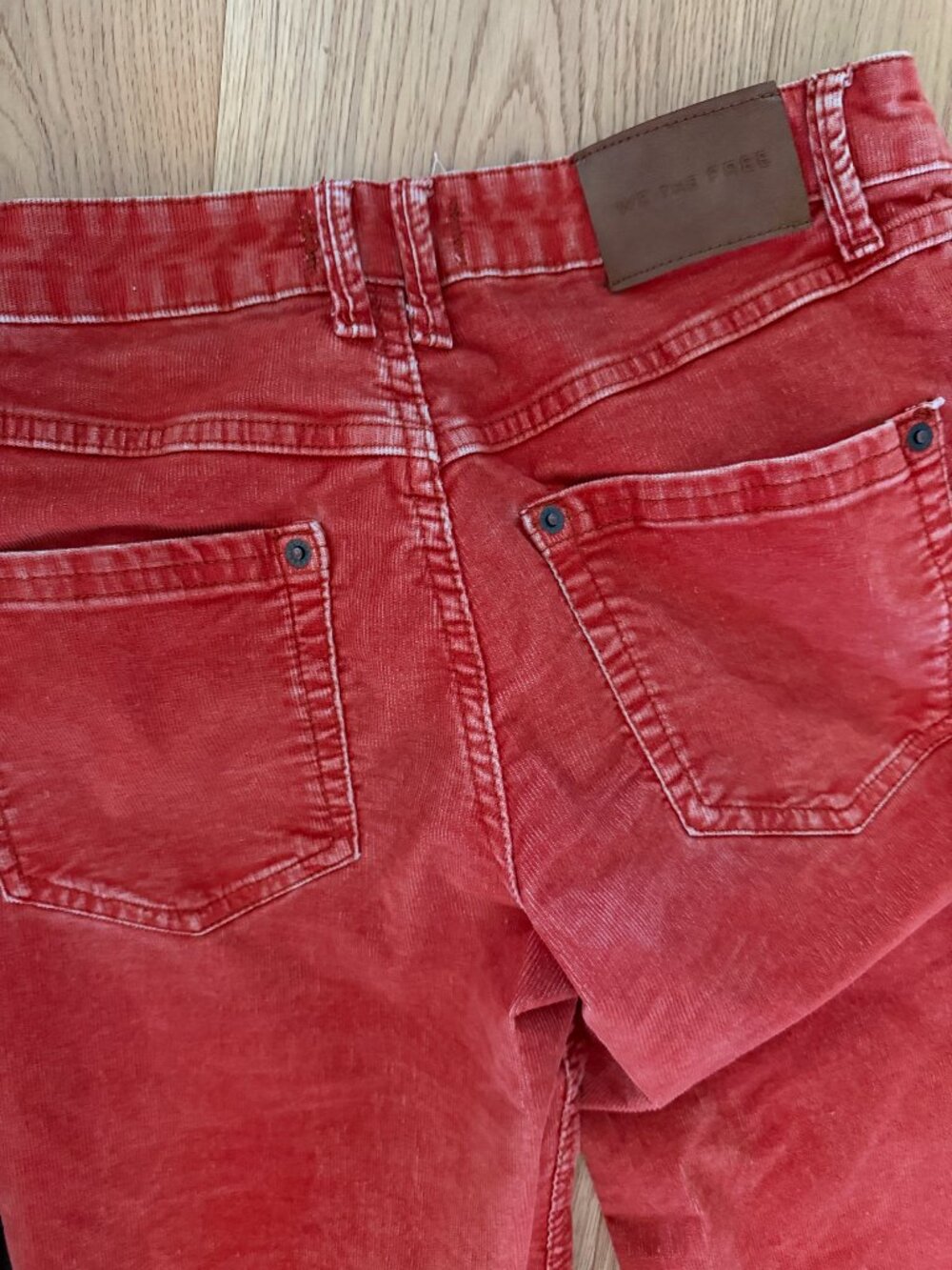 Free People low-rise corduroy jeans